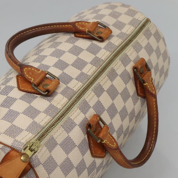 LOUIS VUITTON Damier Azur Speedy 30 Hand Bag N41533 LV Auth 126482
