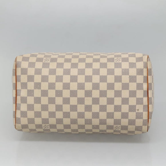 LOUIS VUITTON Damier Azur Speedy 30 Hand Bag N41533 LV Auth 126482