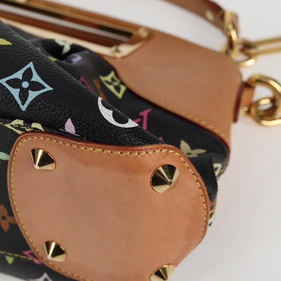 LOUIS VUITTON Monogram Multicolor Judy PM Bag 2way Black M40258 LV Auth 126485SAV