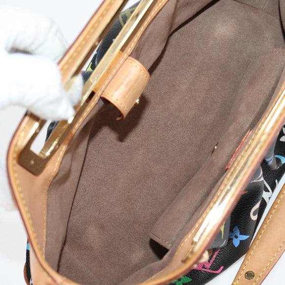 LOUIS VUITTON Monogram Multicolor Judy PM Bag 2way Black M40258 LV Auth 126485SAV