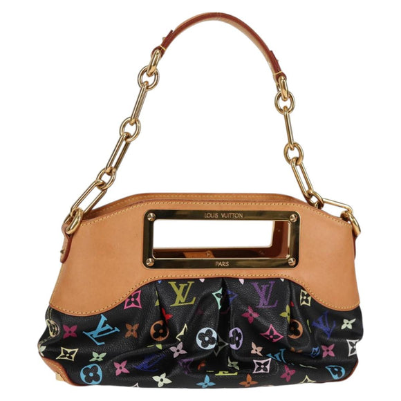 LOUIS VUITTON Monogram Multicolor Judy PM Bag 2way Black M40258 LV Auth 126485SAV