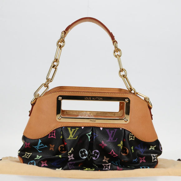 LOUIS VUITTON Monogram Multicolor Judy PM Bag 2way Black M40258 LV Auth 126485SAV