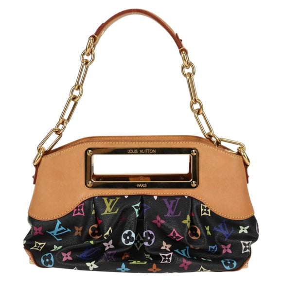 LOUIS VUITTON Monogram Multicolor Judy PM Bag 2way Black M40258 LV Auth 126485SAV