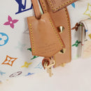 LOUIS VUITTON Monogram Multicolor Keepall 45 Bag White M92641 LV Auth 126487V-9