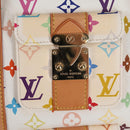 LOUIS VUITTON Monogram Multicolor Keepall 45 Bag White M92641 LV Auth 126487V-20
