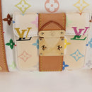 LOUIS VUITTON Monogram Multicolor Keepall 45 Bag White M92641 LV Auth 126487V-21
