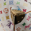 LOUIS VUITTON Monogram Multicolor Keepall 45 Bag White M92641 LV Auth 126488V-17