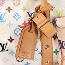 LOUIS VUITTON Monogram Multicolor Keepall 45 Bag White M92641 LV Auth 126488V-19