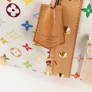 LOUIS VUITTON Monogram Multicolor Keepall 45 Bag White M92641 LV Auth 126488V-9