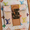 LOUIS VUITTON Monogram Multicolor Keepall 45 Bag White M92641 LV Auth 126488V-20