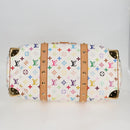 LOUIS VUITTON Monogram Multicolor Keepall 45 Bag White M92641 LV Auth 126488V-5