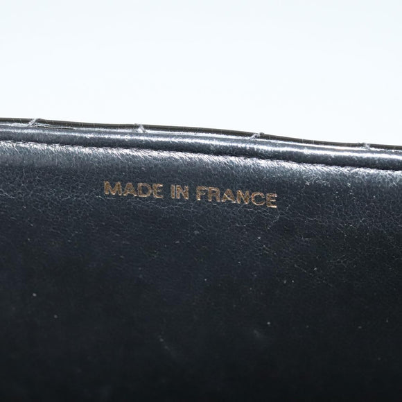 CHANEL Big Matelasse Chain Shoulder Bag Patent leather Black Gold CC Auth 126493