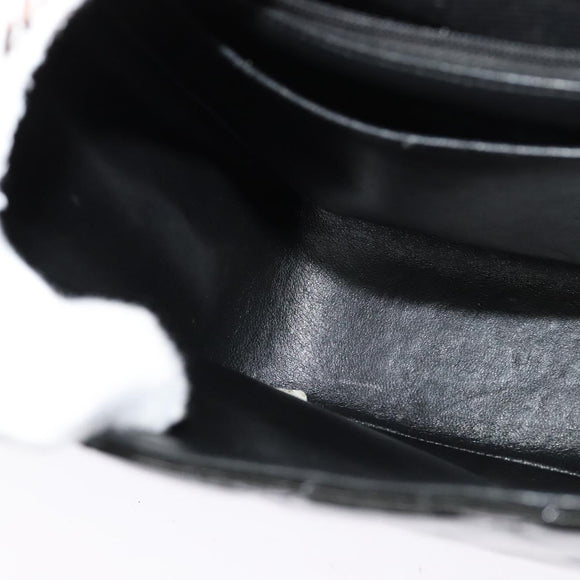 CHANEL Big Matelasse Chain Shoulder Bag Patent leather Black Gold CC Auth 126493