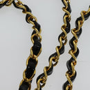 CHANEL Big Matelasse Chain Shoulder Bag Patent leather Black Gold CC Auth 126493-8