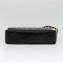 CHANEL Big Matelasse Chain Shoulder Bag Patent leather Black Gold CC Auth 126493-9