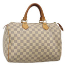 LOUIS VUITTON Damier Azur Speedy 30 Hand Bag N41533 LV Auth 126500-1