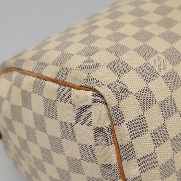 LOUIS VUITTON Damier Azur Speedy 30 Hand Bag N41533 LV Auth 126500
