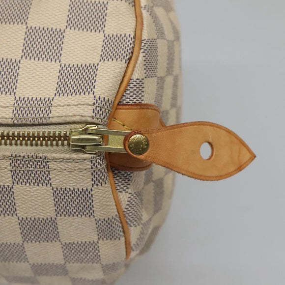LOUIS VUITTON Damier Azur Speedy 30 Hand Bag N41533 LV Auth 126500