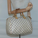 LOUIS VUITTON Damier Azur Speedy 30 Hand Bag N41533 LV Auth 126500-21
