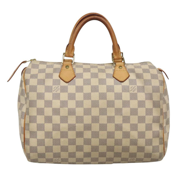 LOUIS VUITTON Damier Azur Speedy 30 Hand Bag N41533 LV Auth 126500