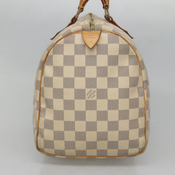 LOUIS VUITTON Damier Azur Speedy 30 Hand Bag N41533 LV Auth 126500