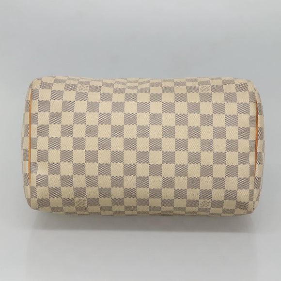 LOUIS VUITTON Damier Azur Speedy 30 Hand Bag N41533 LV Auth 126500