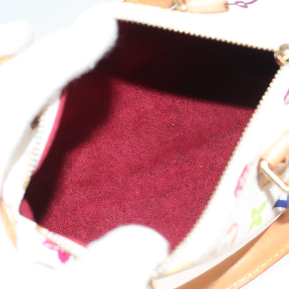 LOUIS VUITTON Monogram Multicolor Mini Speedy Bag White M92645 LV Auth 126502V
