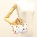 LOUIS VUITTON Monogram Multicolor Mini Speedy Bag White M92645 LV Auth 126502V-23