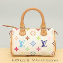LOUIS VUITTON Monogram Multicolor Mini Speedy Bag White M92645 LV Auth 126502V-12