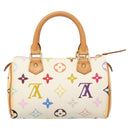 LOUIS VUITTON Monogram Multicolor Mini Speedy Bag White M92645 LV Auth 126502V-2