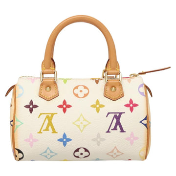LOUIS VUITTON Monogram Multicolor Mini Speedy Bag White M92645 LV Auth 126502V - 0