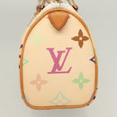 LOUIS VUITTON Monogram Multicolor Mini Speedy Bag White M92645 LV Auth 126502V-3
