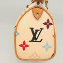 LOUIS VUITTON Monogram Multicolor Mini Speedy Bag White M92645 LV Auth 126502V-4