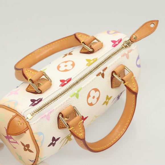 LOUIS VUITTON Monogram Multicolor Mini Speedy Bag White M92645 LV Auth 126502V