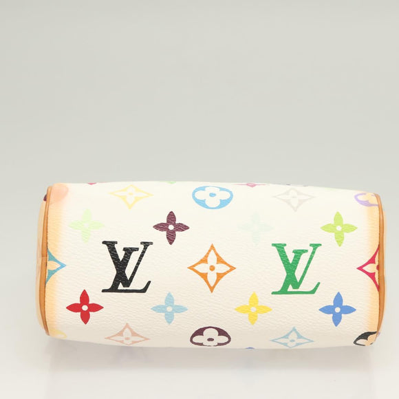 LOUIS VUITTON Monogram Multicolor Mini Speedy Bag White M92645 LV Auth 126502V