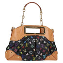 LOUIS VUITTON Monogram Multicolor Judy MM Bag 2Way Black M40256 LV Auth 126505V-1