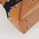 LOUIS VUITTON Monogram Multicolor Judy MM Bag 2Way Black M40256 LV Auth 126505V-16