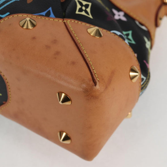 LOUIS VUITTON Monogram Multicolor Judy MM Bag 2Way Black M40256 LV Auth 126505V