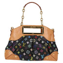 LOUIS VUITTON Monogram Multicolor Judy MM Bag 2Way Black M40256 LV Auth 126505V-13