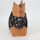 LOUIS VUITTON Monogram Multicolor Judy MM Bag 2Way Black M40256 LV Auth 126505V-3