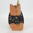 LOUIS VUITTON Monogram Multicolor Judy MM Bag 2Way Black M40256 LV Auth 126505V-4
