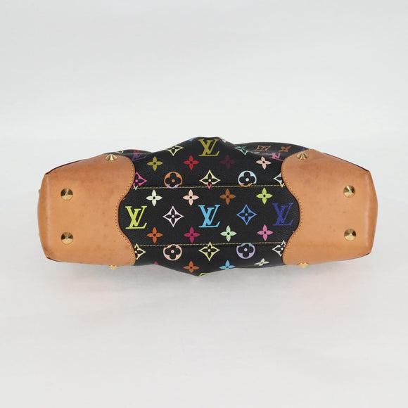 LOUIS VUITTON Monogram Multicolor Judy MM Bag 2Way Black M40256 LV Auth 126505V