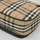 Burberrys Nova Check Shoulder Bag Canvas Beige Gold Auth 126517-12