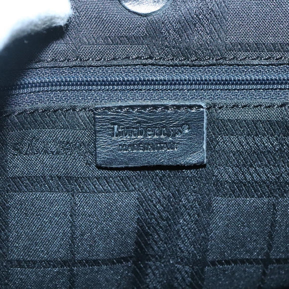 Burberrys Nova Check Shoulder Bag Canvas Beige Gold Auth 126517