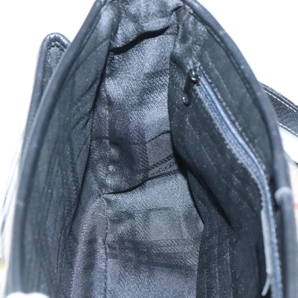 Burberrys Nova Check Shoulder Bag Canvas Beige Gold Auth 126517