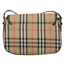 Burberrys Nova Check Shoulder Bag Canvas Beige Gold Auth 126517-3