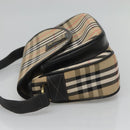 Burberrys Nova Check Shoulder Bag Canvas Beige Gold Auth 126517-5