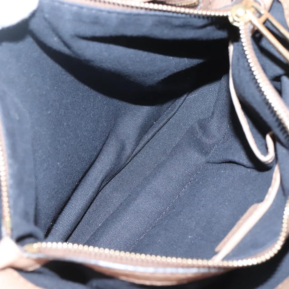 BURBERRY Nova Check Shoulder Bag Canvas Beige Gold Auth 126524