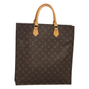 LOUIS VUITTON Monogram Sac Plat Hand Bag M51140 LV Auth 126531-1
