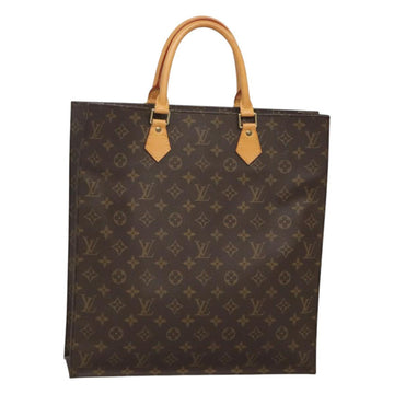 LOUIS VUITTON Monogram Sac Plat Hand Bag M51140 LV Auth 126531